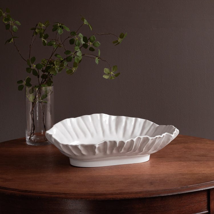 Beatriz Ball Beatriz Ball Vida Bloom Large Oval Bowl, White - Little Miss Muffin Children & Home