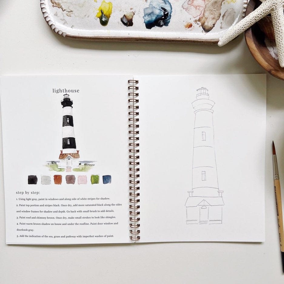 Emily Lex Studio Emily Lex Studio Seaside Watercolor Workbook - Little Miss Muffin Children & Home