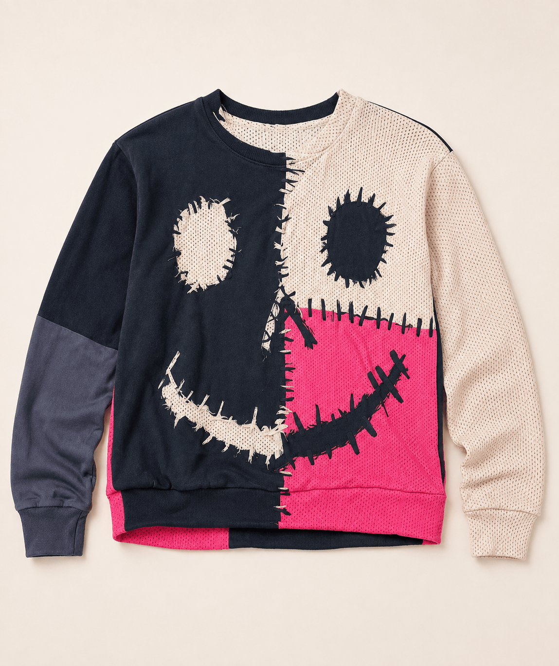 Sheer Trend Scarecrow Face 3D Print Sweatshirt - Little Miss Muffin Children & Home