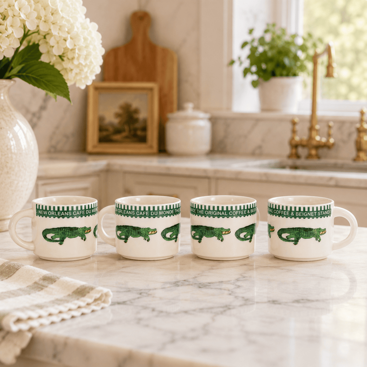 Youngberg & Co Inc Café du Monde Alligator Espresso Cup by Youngberg & Co - Little Miss Muffin Children & Home
