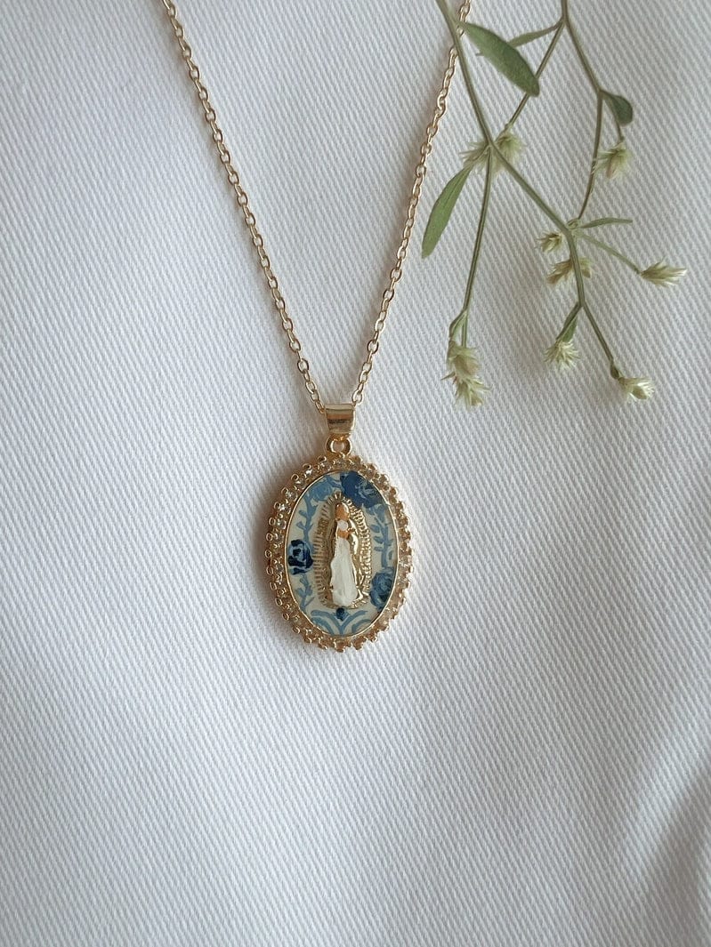 Harleigh Leonards Designs Mary in Blue China Necklace - Little Miss Muffin Children & Home