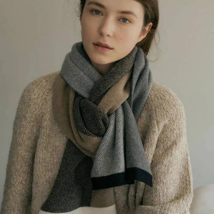 Accity Camel Unisex Elegant Knit Scarf - Little Miss Muffin Children & Home