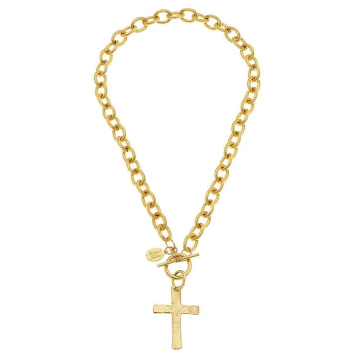 Susan Shaw Classic Cross Toggle Necklace - Little Miss Muffin Children & Home