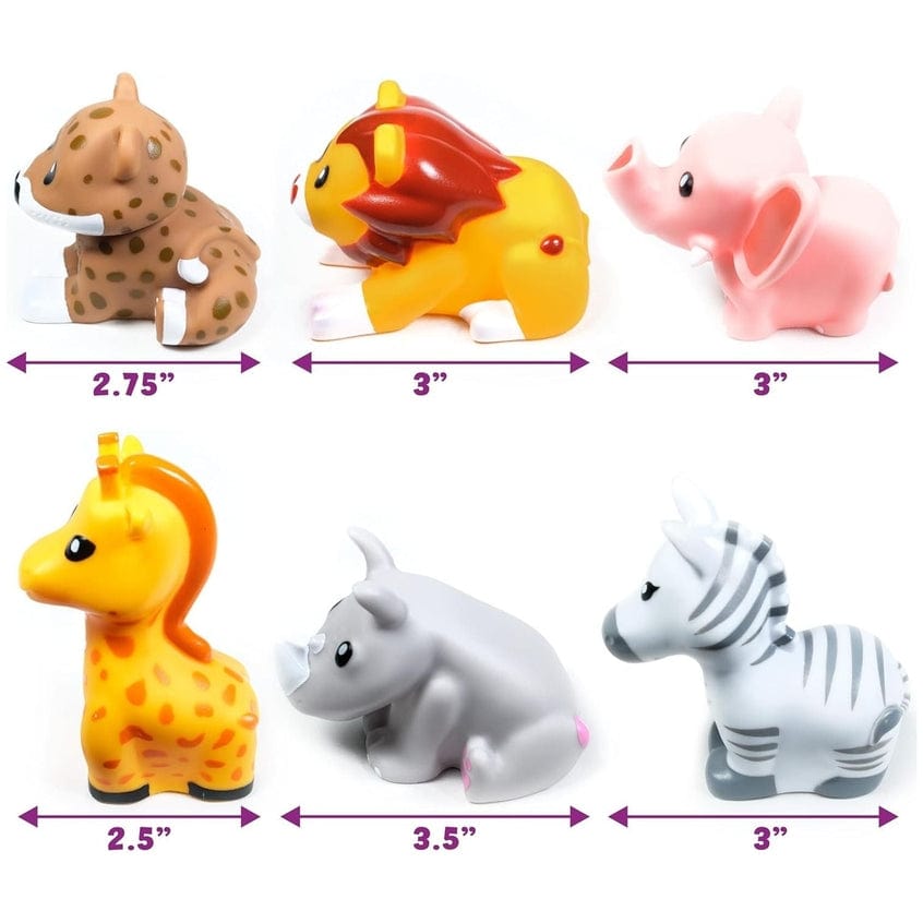 Tub Works Savanna™ Mold Free Bath Toys, 6 Pack - Little Miss Muffin Children & Home