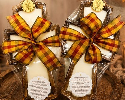 Southern Lights 16oz Cross Dough Bowl Candle - Little Miss Muffin Children & Home