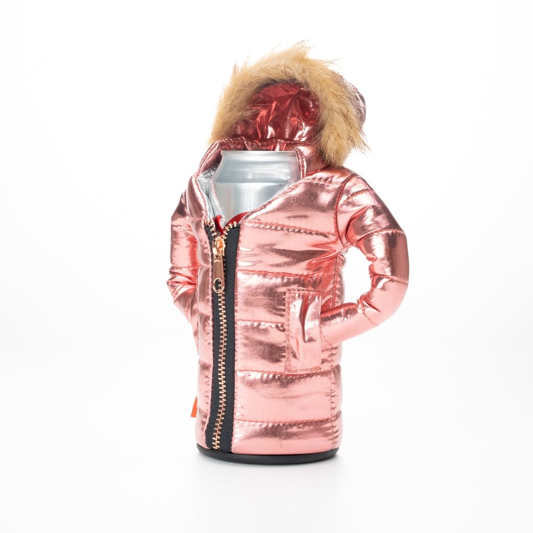 Puffin Drinkwear The Pahka Insulated Can Cooler, Metallic Rose Gold - Little Miss Muffin Children & Home