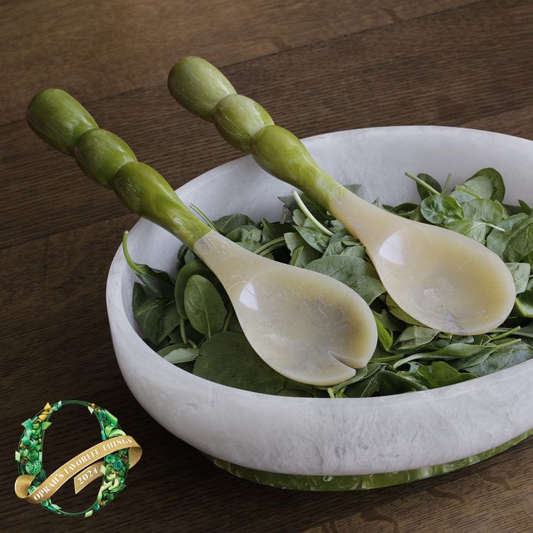 Beatriz Ball Beatriz Ball Resin Rio Bubble Salad Servers, Green - Little Miss Muffin Children & Home