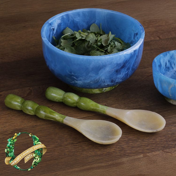 Beatriz Ball Beatriz Ball Resin Rio Bubble Salad Servers, Green - Little Miss Muffin Children & Home