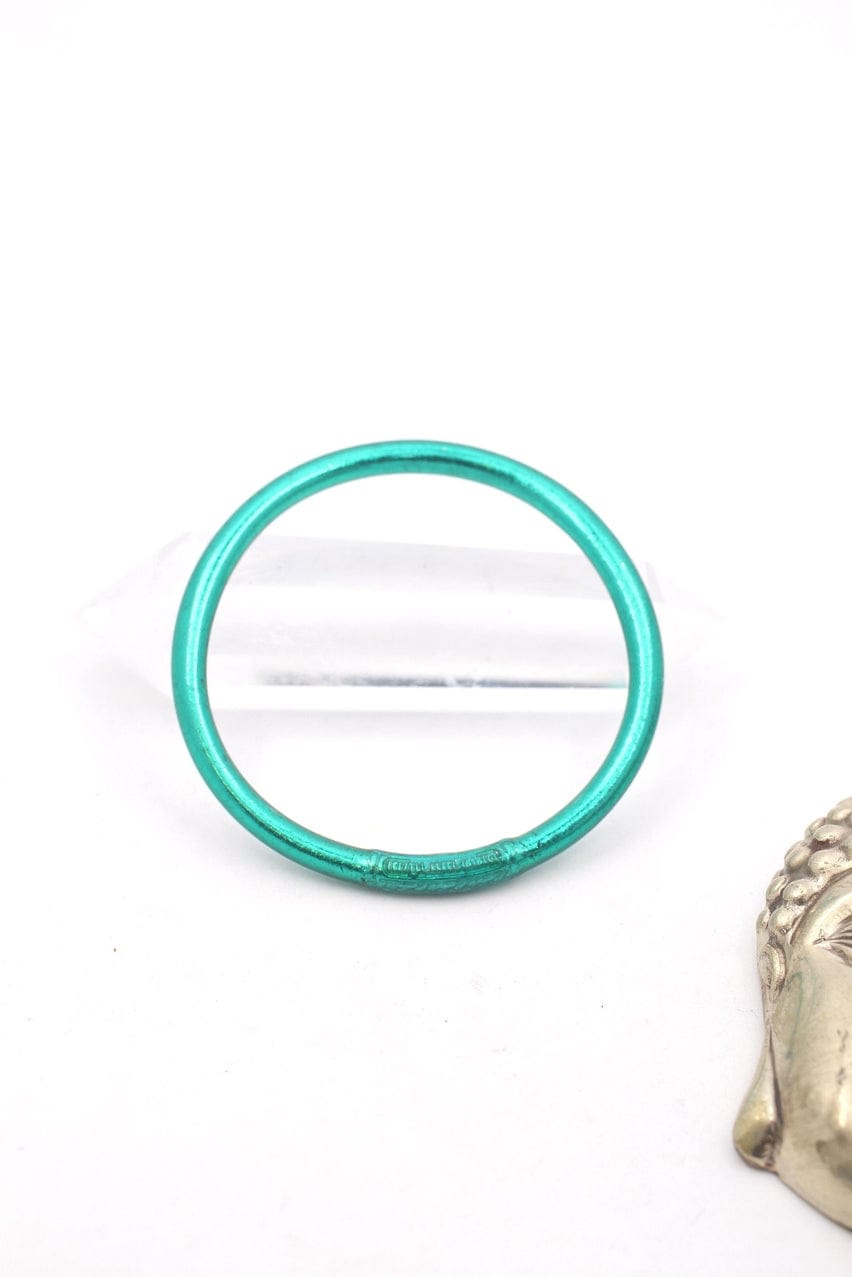 Woman Shops World Single Rainbow Thai Buddhist Temple Bracelet, Mantra Bangle, Peacock - Little Miss Muffin Children & Home