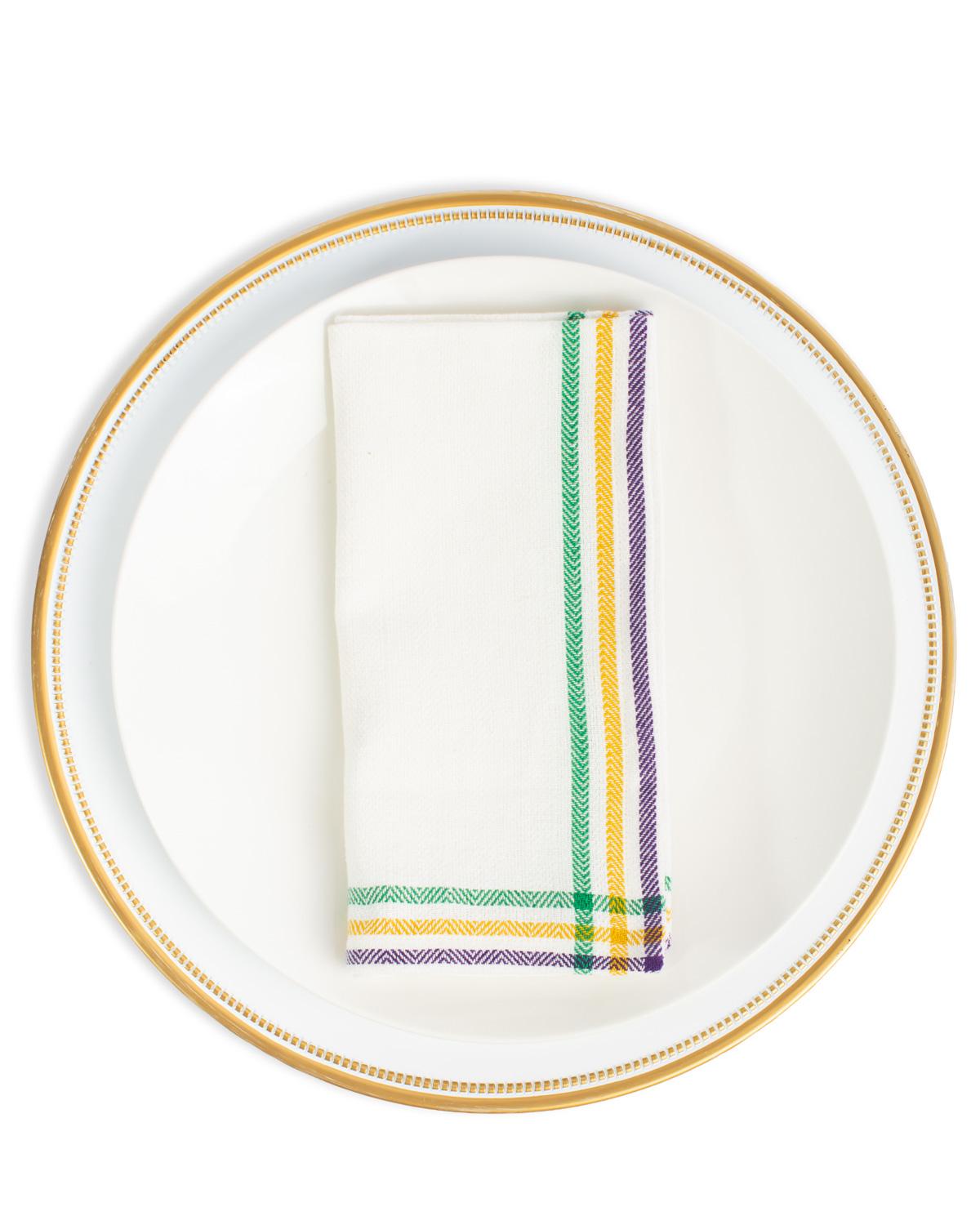 The Royal Standard Mardi Border Stripe Napkin - Little Miss Muffin Children & Home