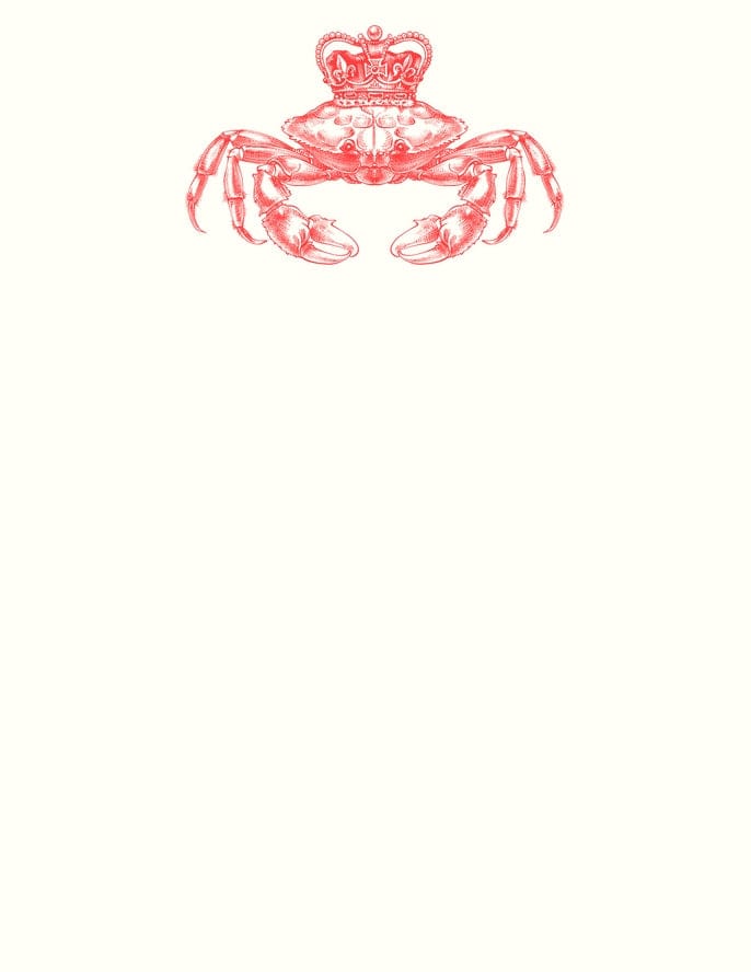 Alexa Pulitzer Royal Crab 10 pack Notecards - Little Miss Muffin Children & Home