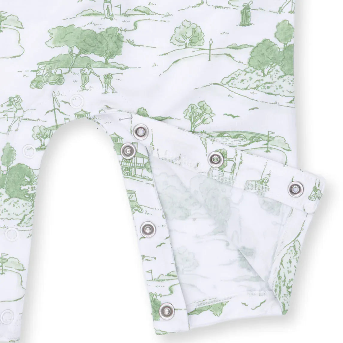 Angel Dear Golf Toile Green Polo Romper - Little Miss Muffin Children & Home