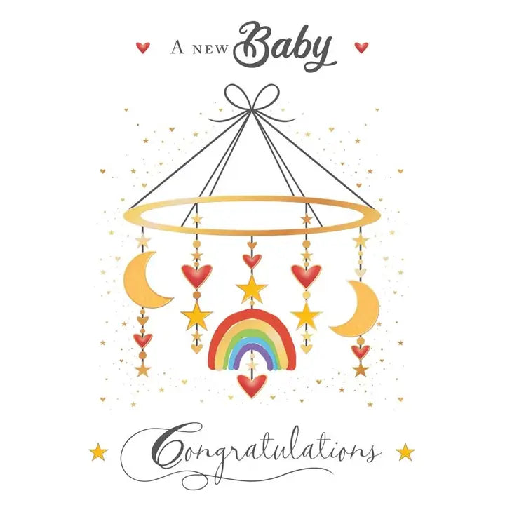 New Baby Greeting Card Mobile Quire