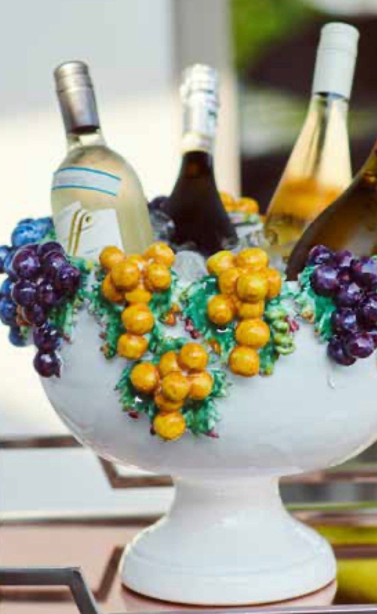 Abigail's Home Decor Abigail's Footed Bowl with Grapes - Little Miss Muffin Children & Home