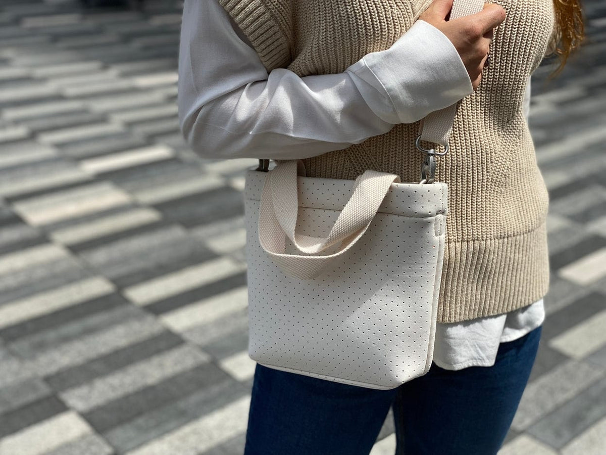 Quilted Koala Quilted Koala Neoprene Midi Town Bag Ivory - Little Miss Muffin Children & Home