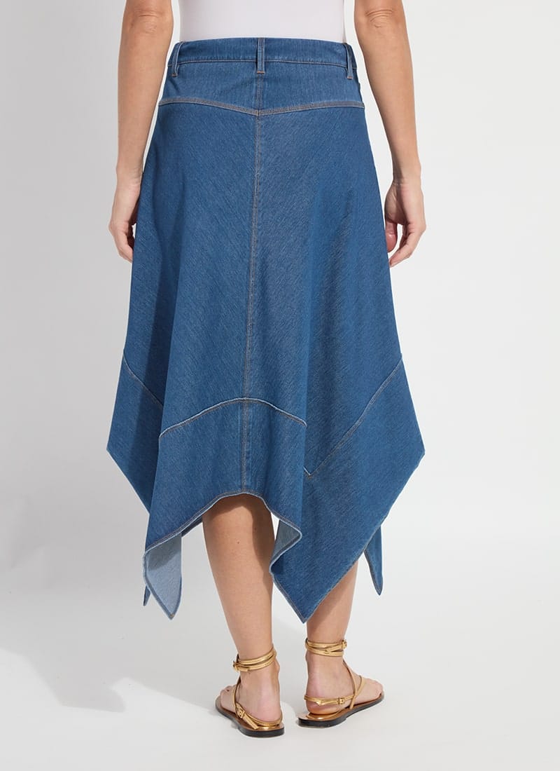 Lysse Lysse Lucille Handkerchief Denim Skirt in Mid Wash - Little Miss Muffin Children & Home