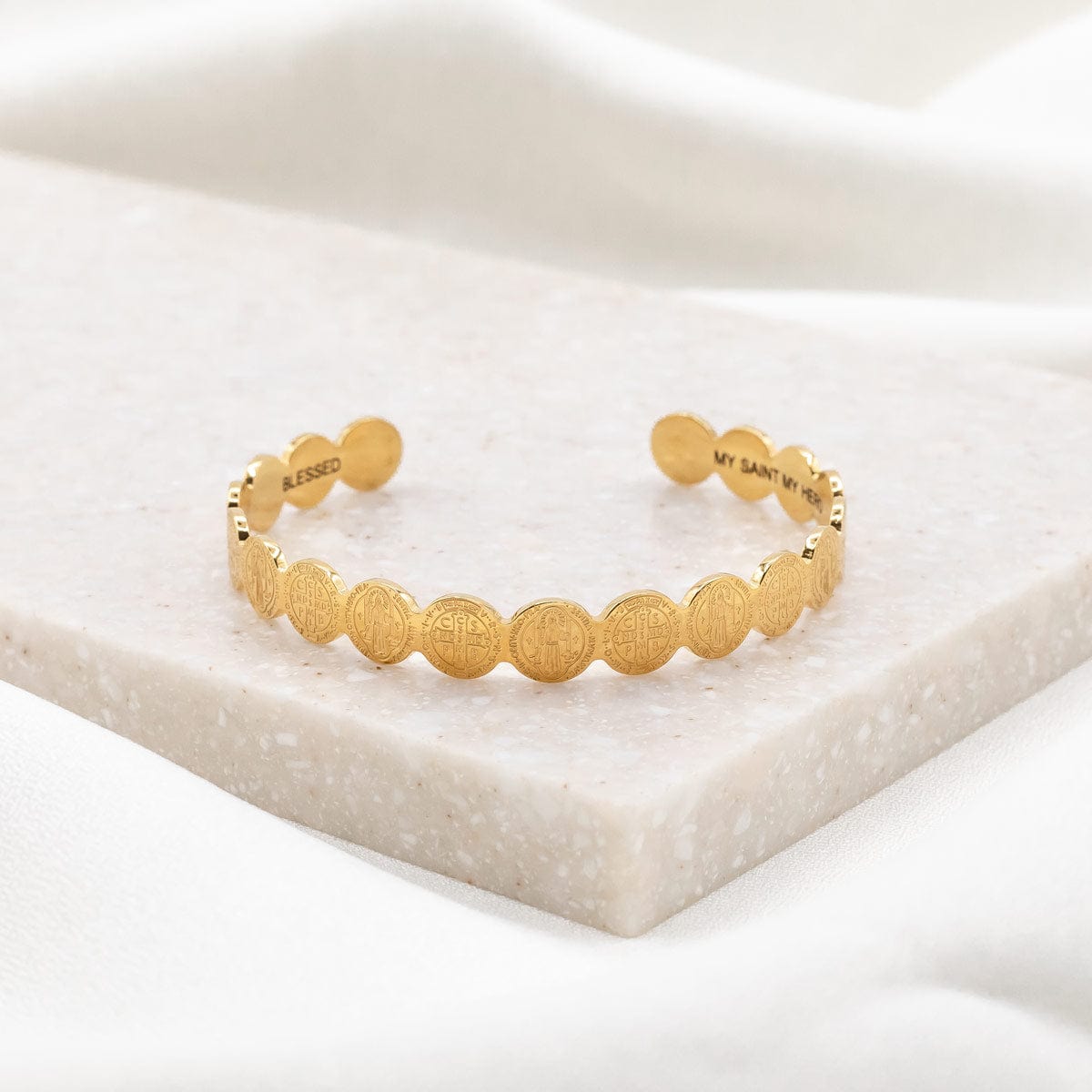 My Saint My Hero My Saint My Hero St Benedict Cuff - Little Miss Muffin Children & Home