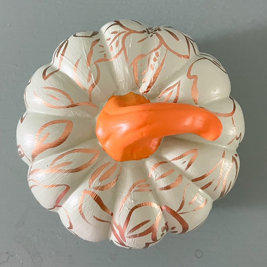 Jessica Reynolds Art Mint & Gold Small Pumpkin - Little Miss Muffin Children & Home