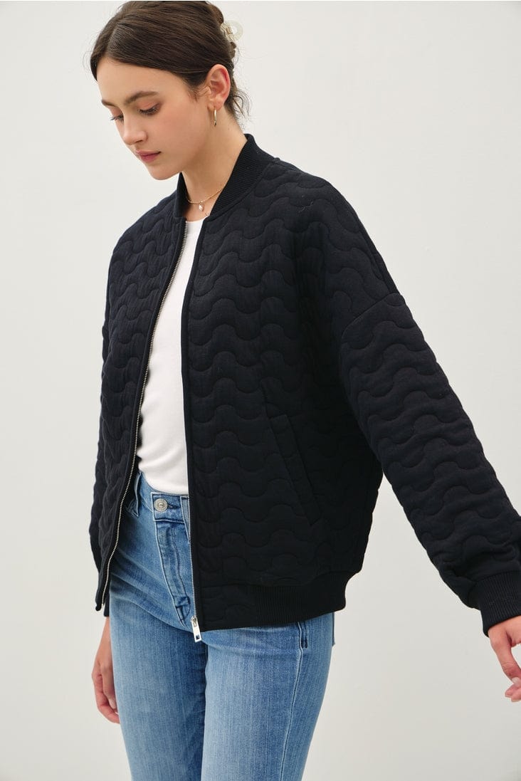 Be Cool Be Cool Quilted Zip Up Bomber Jacket - Little Miss Muffin Children & Home