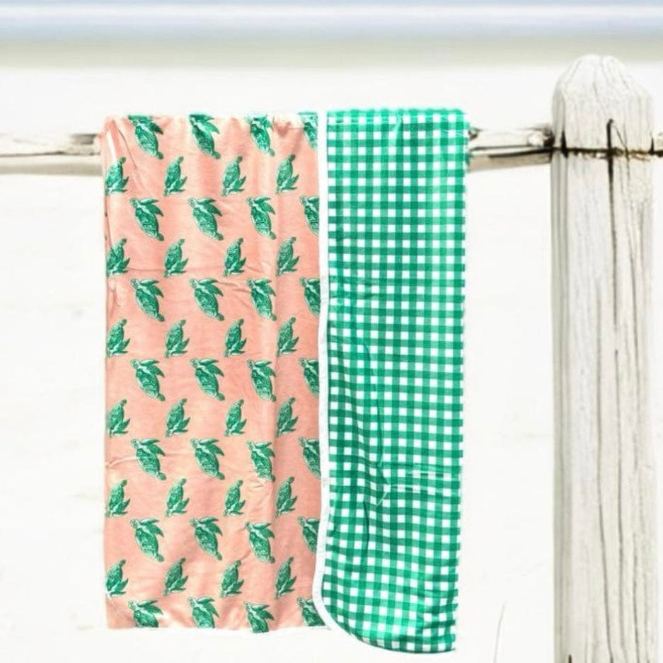 Sugar Bee Clothing Sugar Bee Clothing Swim Towel Sea Turtles - Little Miss Muffin Children & Home