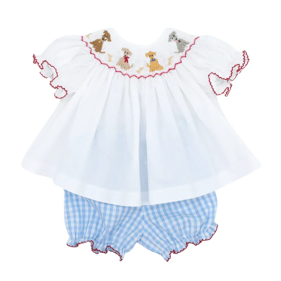 Lulu Bebe Emma Pups Smock Bishop - Little Miss Muffin Children & Home