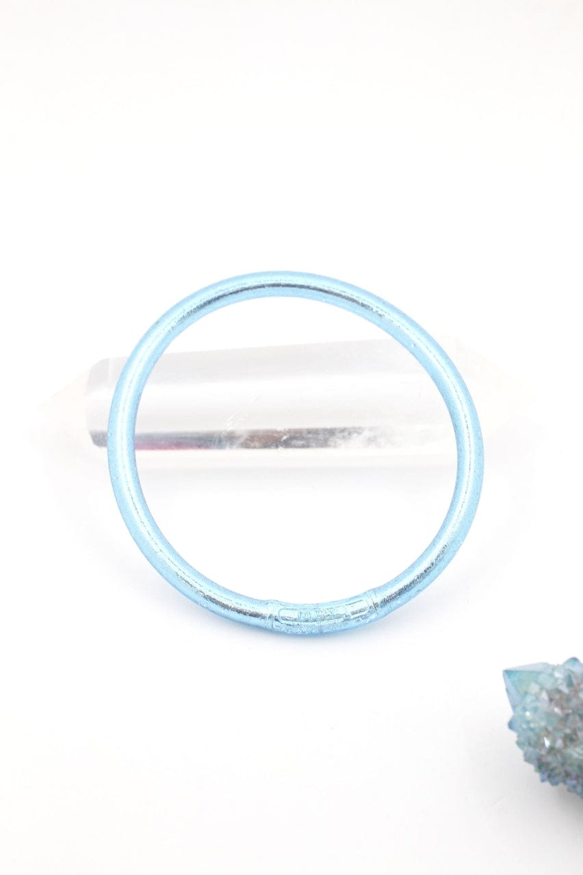 Woman Shops World Single Rainbow Thai Buddhist Temple Bracelet, Mantra Bangle, Blue Jeans - Little Miss Muffin Children & Home