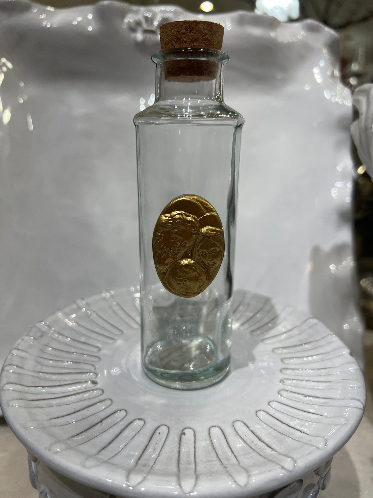 Carol Cassisa Carol Cassisa Tall Holy Water Bottle - Little Miss Muffin Children & Home