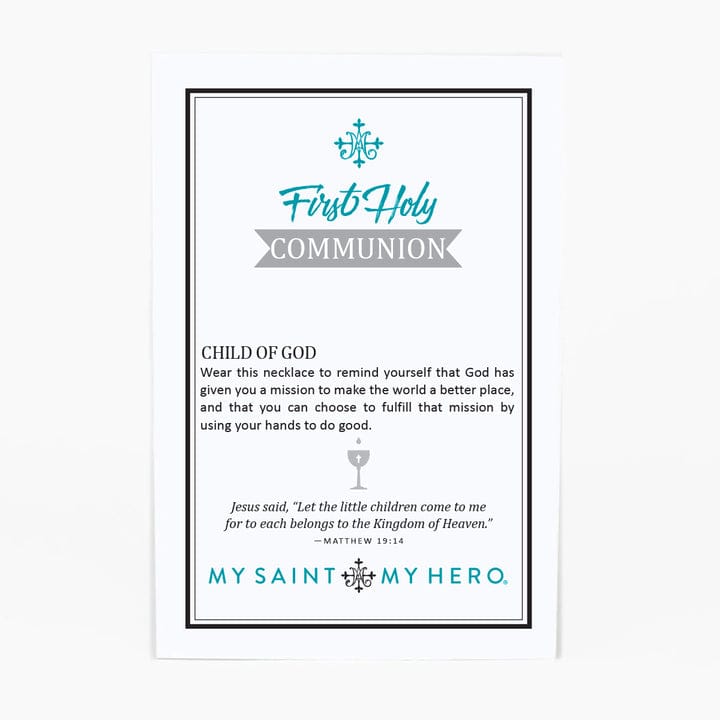 My Saint My Hero First Holy Communion Necklace - Little Miss Muffin Children & Home