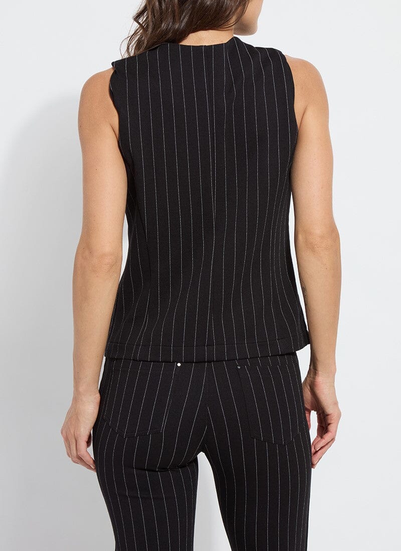 Lysse Lysse Marisa Ponte Gilet in Soft Soothing Stripe - Little Miss Muffin Children & Home