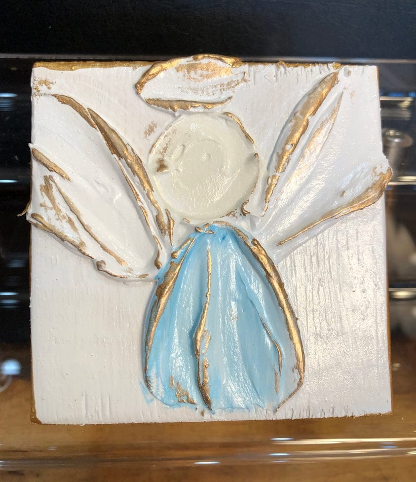 Coddiwomple 3x3 Angel Handmade Painted Art, 3 Available Colors - Little Miss Muffin Children & Home