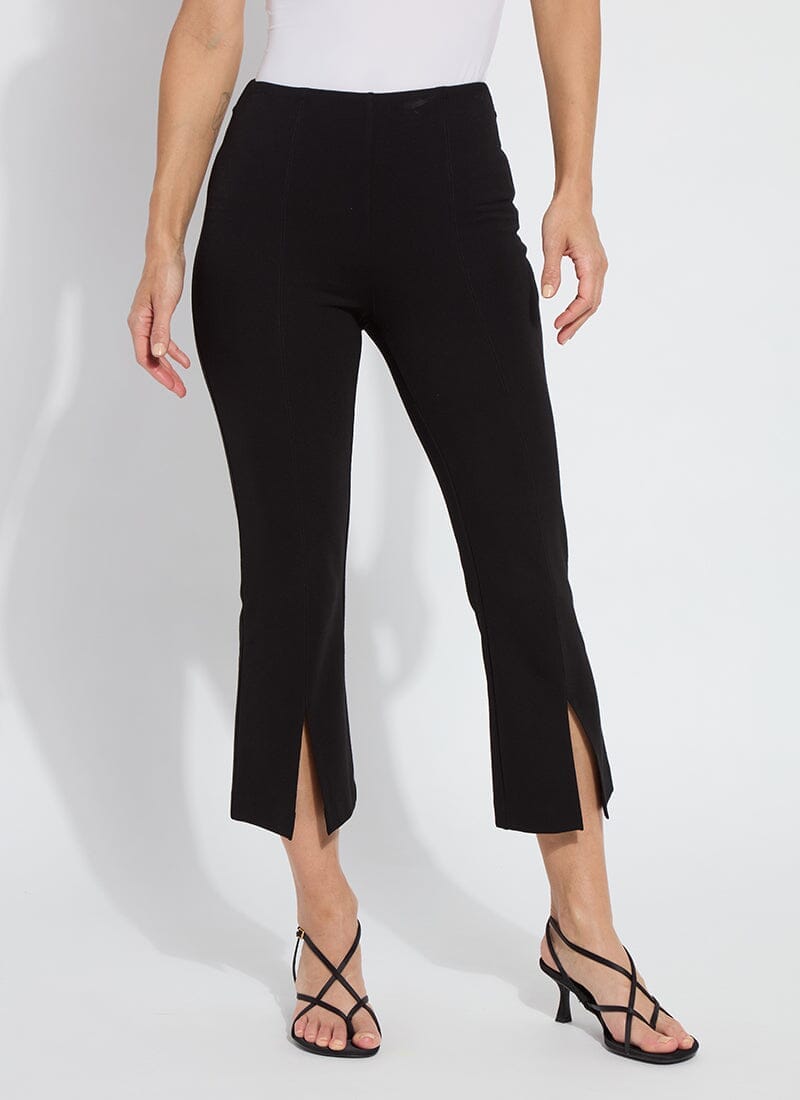 Chantae Split Ankle Kick Flare in Black by Lysse