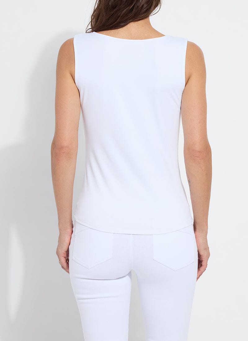 Lysse Lysse Evie Scoop Neck Tank in White - Little Miss Muffin Children & Home