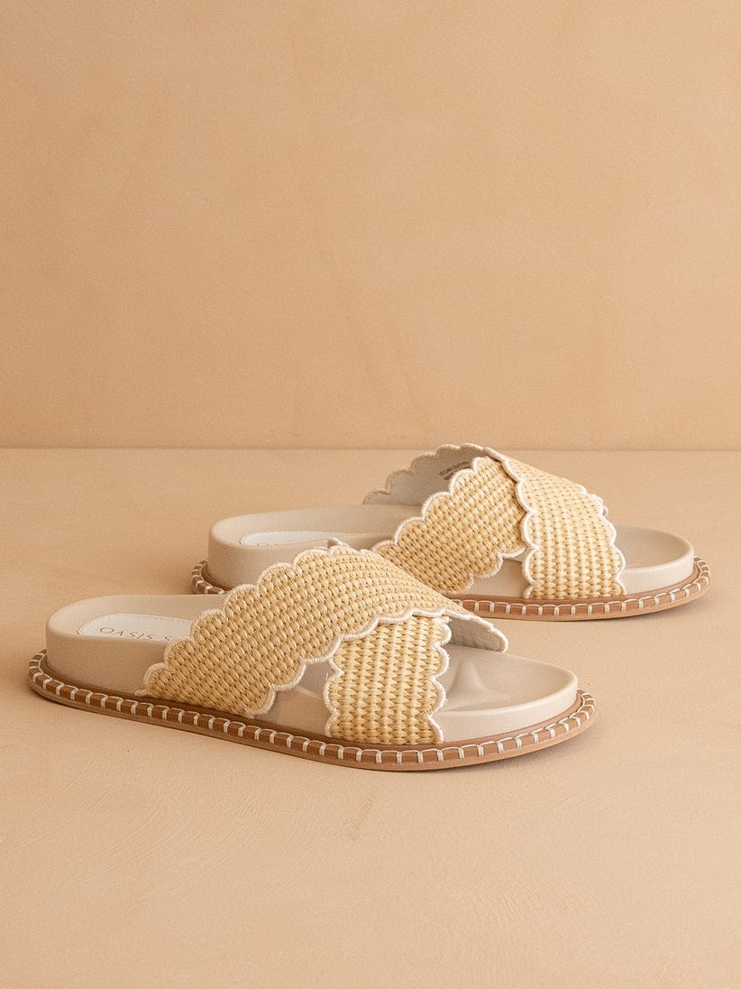 Oasis Society The Fabby Criss Cross Raffia Strap Slide - Little Miss Muffin Children & Home