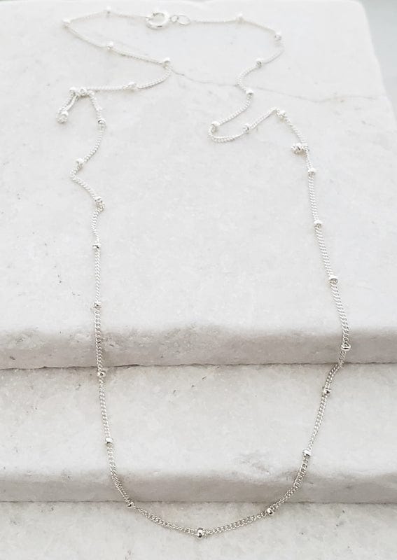 Sosie Designs Sosie Designs Sterling Silver 18" Satellite Beaded Chain Necklace - Little Miss Muffin Children & Home