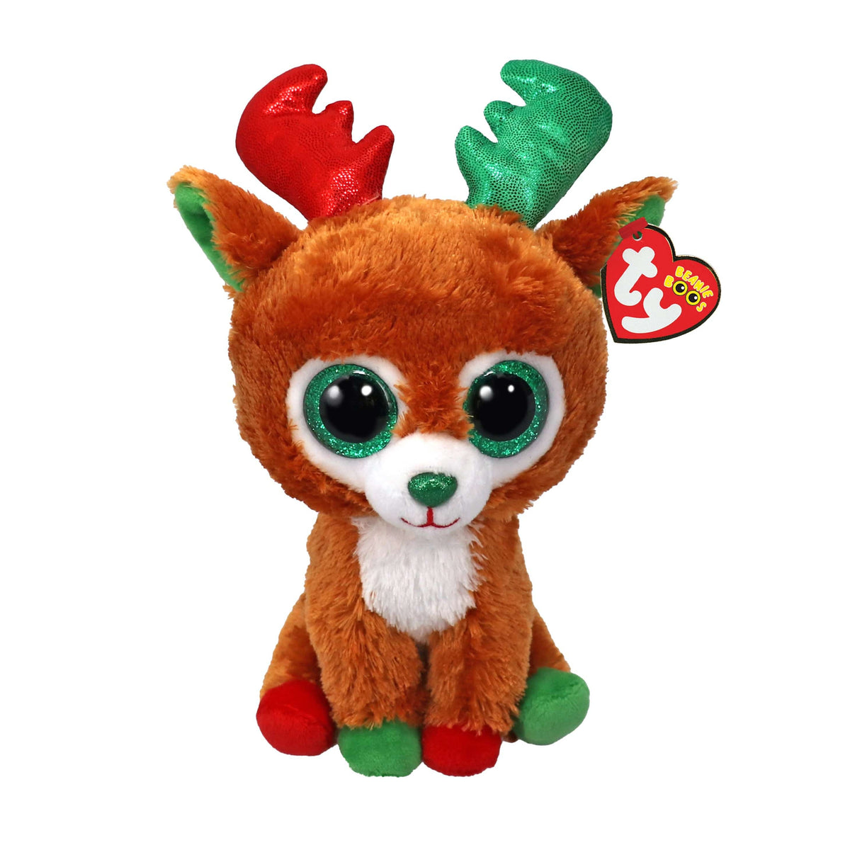 Ty Inc Ty Inc Beanie Boos Tinseltoes the Reindeer (Brown Regular Size) - Little Miss Muffin Children & Home