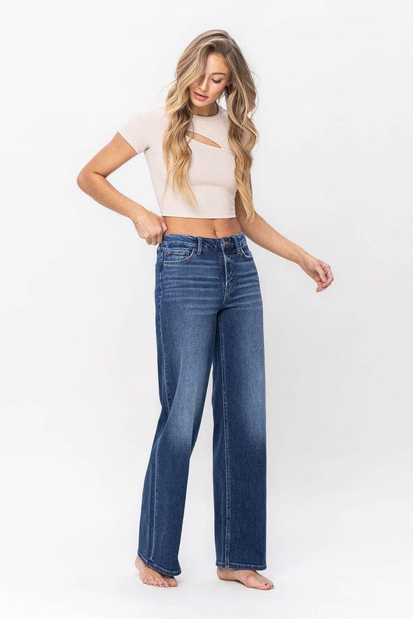 Flying Monkey Flying Monkey High Rise Loose Fit Jeans - Little Miss Muffin Children & Home