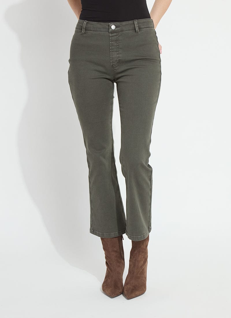 Ankle Estelle Everyday Flare Denim in Asutex Mosswood by Lysse
