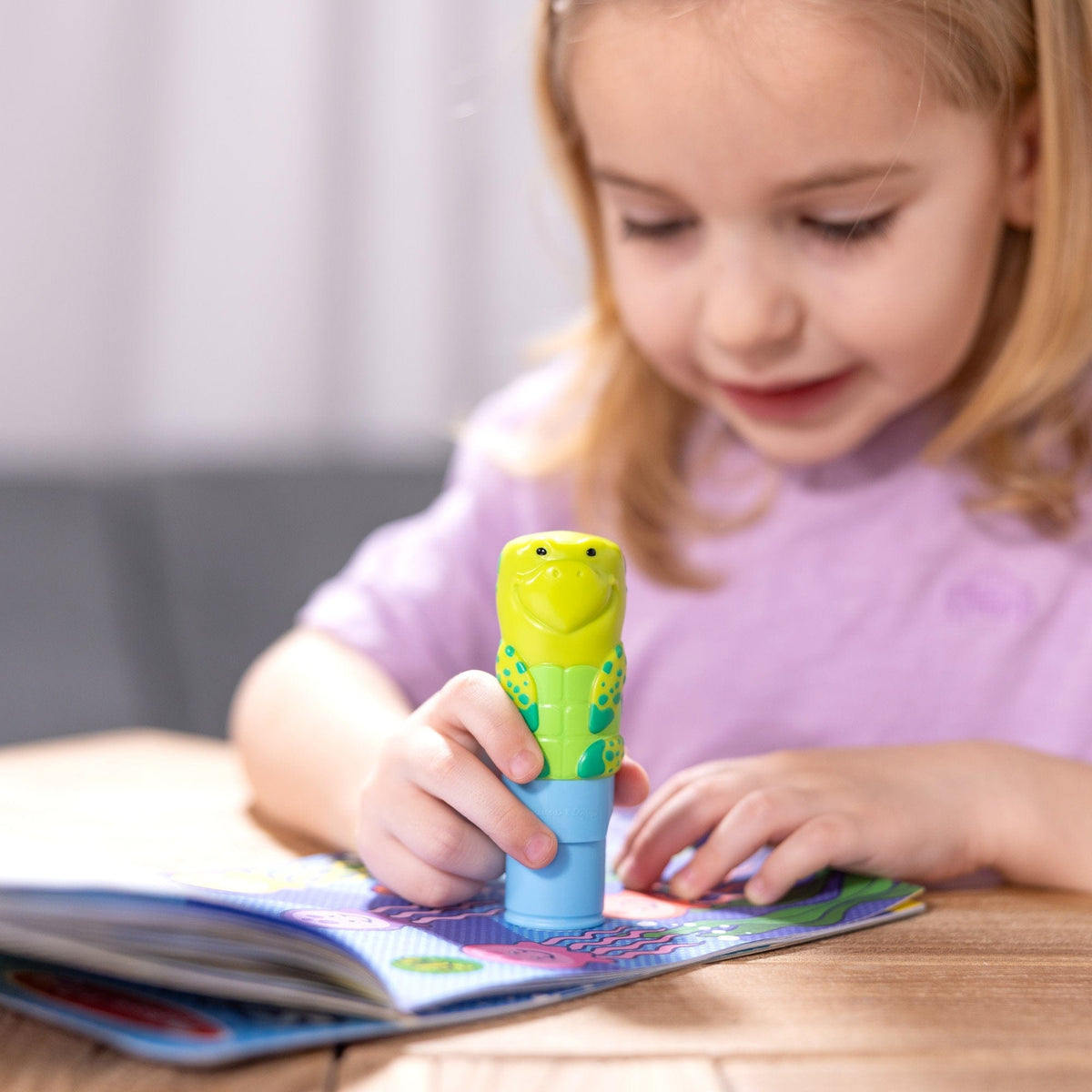 Melissa & Doug Melissa & Doug Sticker WOW!® Activity Pad & Sticker Stamper - Sea Turtle - Little Miss Muffin Children & Home