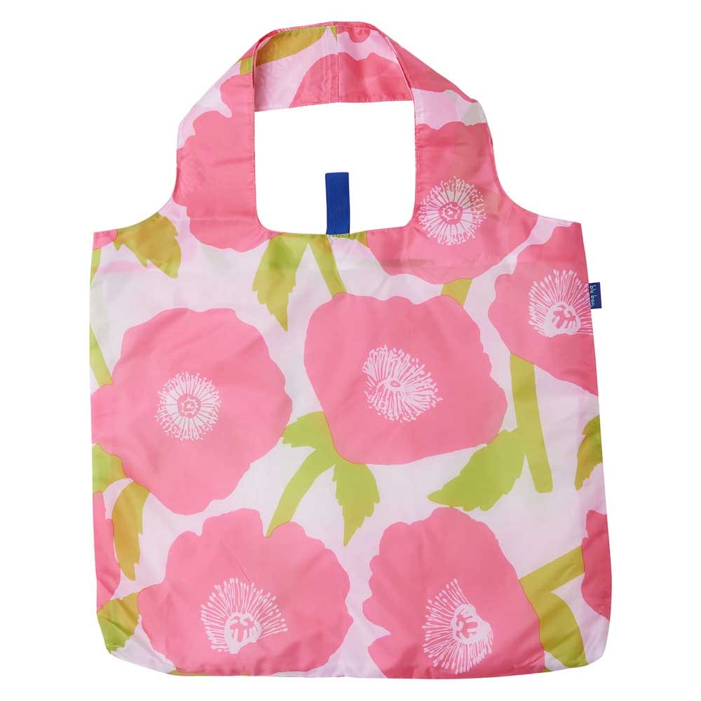 Rock Flower Paper Rock Flower Paper Poppies Pink Blu Bag Reusable Shopper Tote - Little Miss Muffin Children & Home