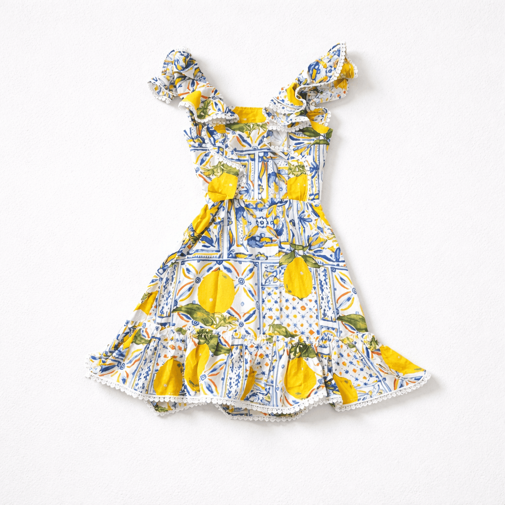 Joyous and Free Lemon Frankie Dress - Little Miss Muffin Children & Home