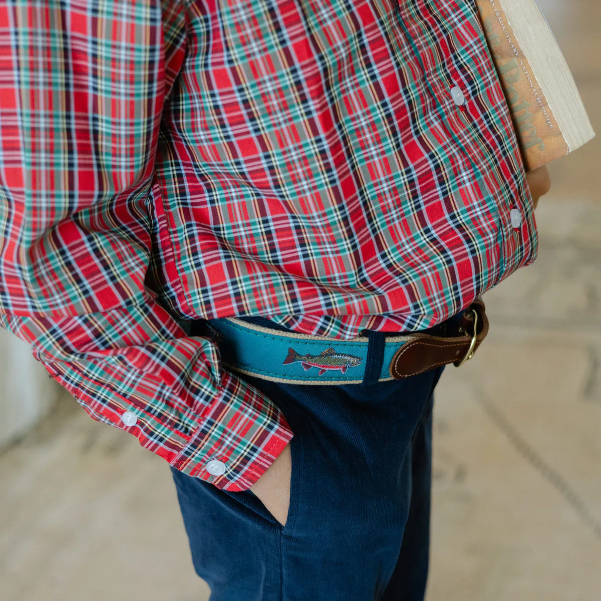 Boys' Navy Corduroy Pants