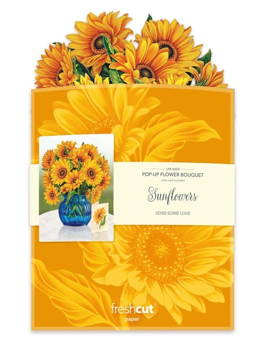 FreshCut Paper Sunflower Pop-Up Greeting Card - Little Miss Muffin Children & Home