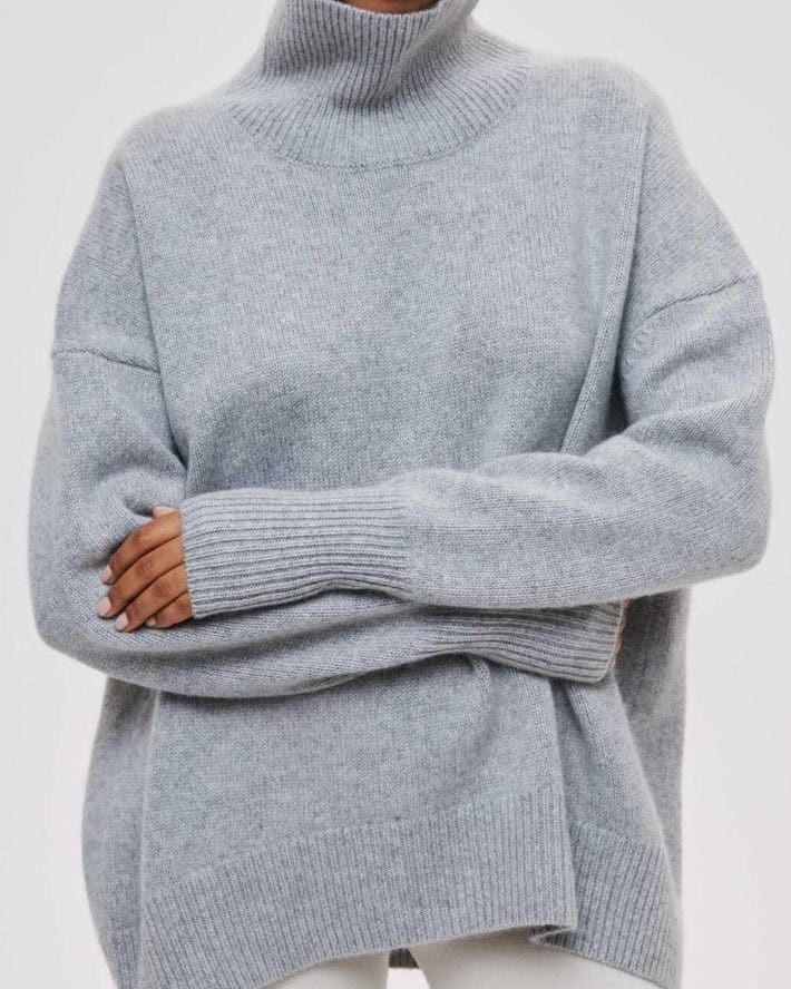 Sweetkama Sweetkama Oversized Turtleneck in Ice Grey - Little Miss Muffin Children & Home