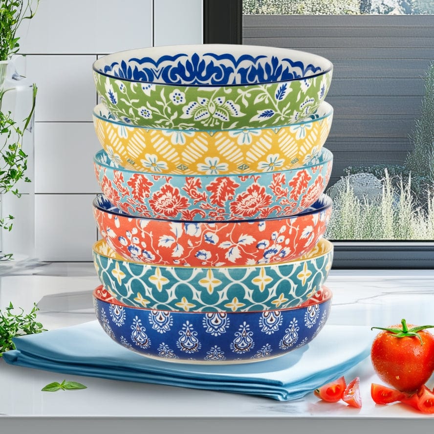 Certified International Certified International Panache Soup/Pasta Bowl, Available in 6 Assorted Styles - Little Miss Muffin Children & Home