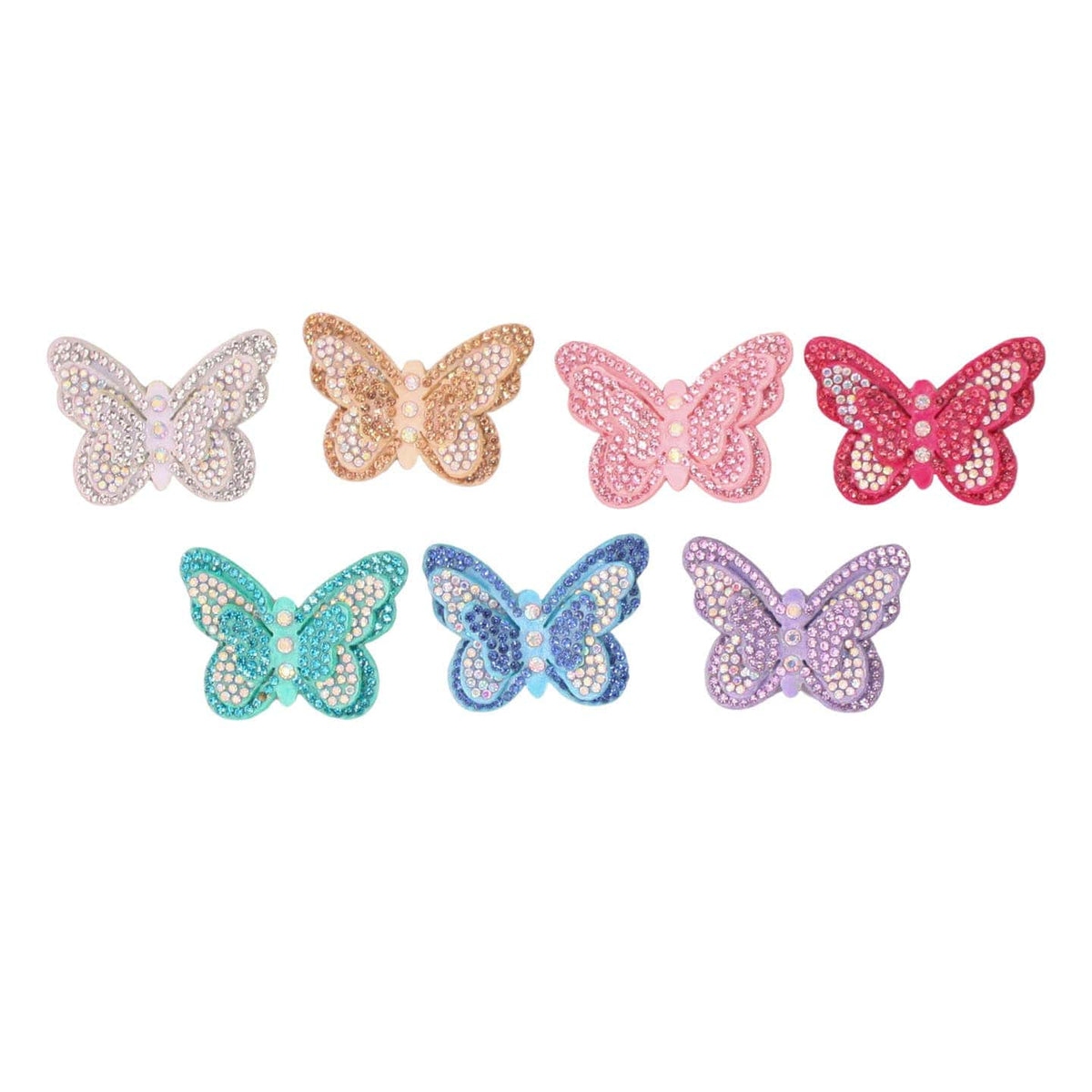 Bows Arts Bow Arts SBC7 Rhinestone Butterfly Clip - Little Miss Muffin Children & Home