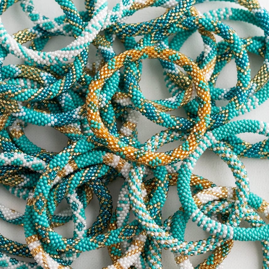 Aid Through Trade Aid Through Trade Roll-On® Bracelets Aquamarine - Little Miss Muffin Children & Home