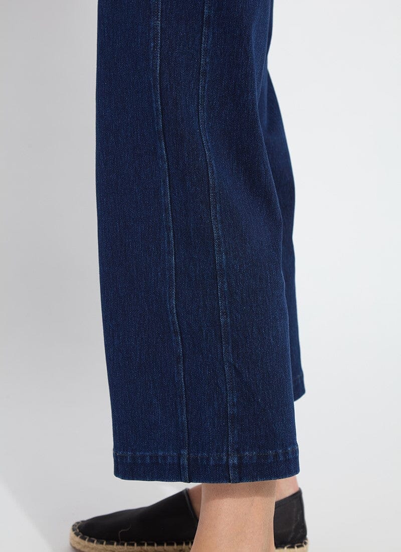 Lysse Lysse Layton Wide-Leg Cropped Denim Pants in Dark Indigo - Little Miss Muffin Children & Home