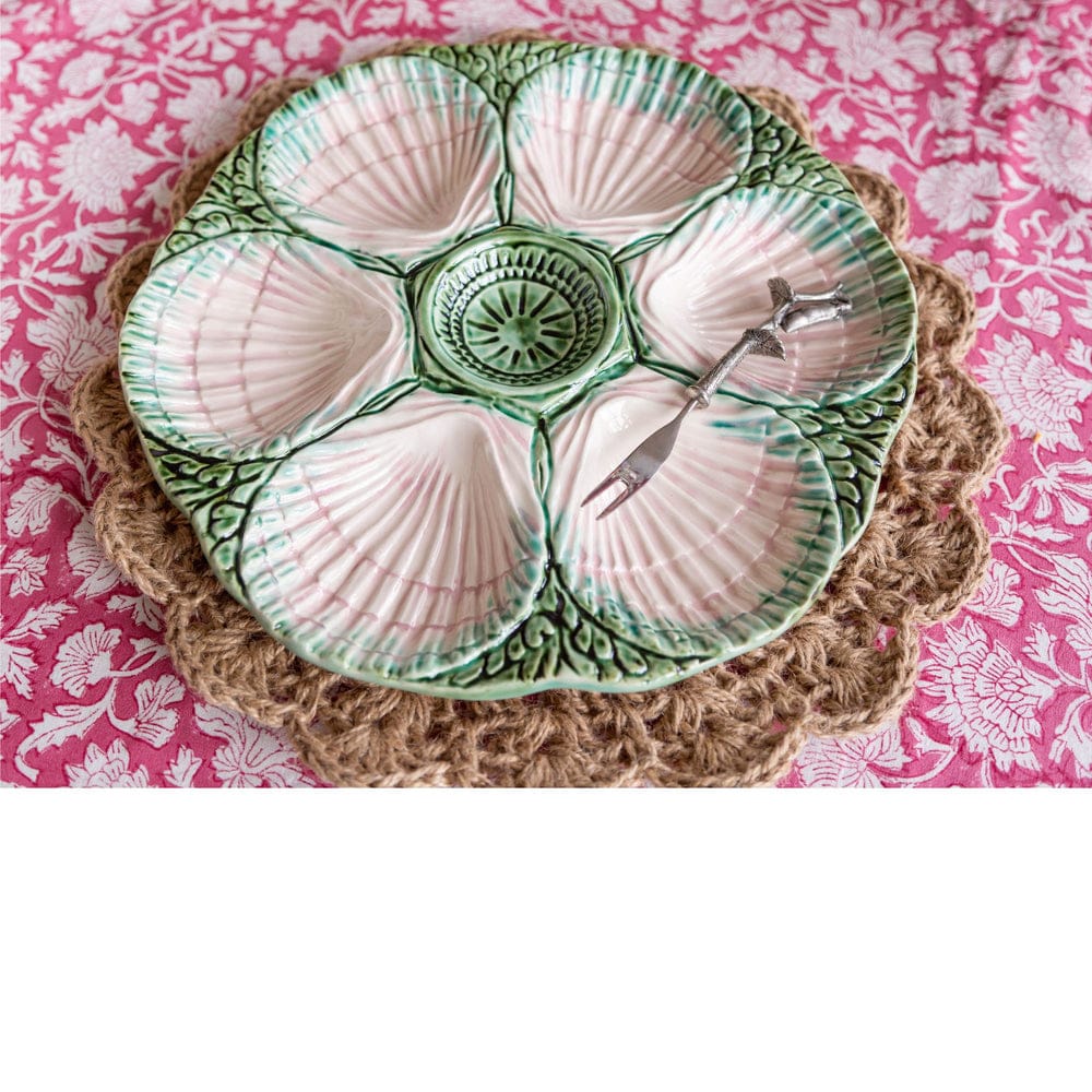 Abigail's Home Decor Green & Pink NOLA Oyster Plate - Little Miss Muffin Children & Home
