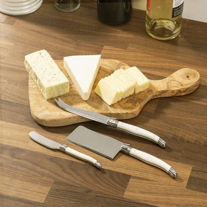 French Home, LLC French Home Laguiole Set of 3 Cheese Knives - Faux Ivory - Little Miss Muffin Children & Home
