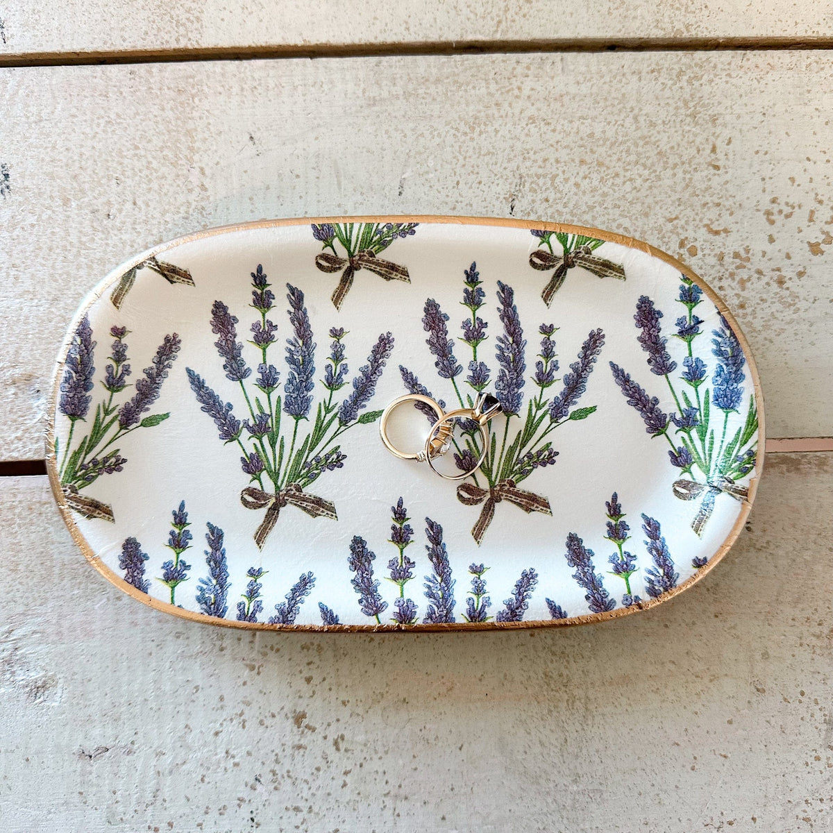 Ten Twenty Six Designs Lavender Large Ceramic Jewelry Tray - Little Miss Muffin Children & Home